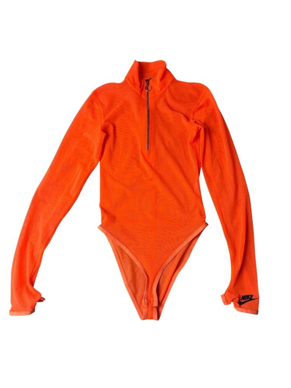 NIKE ICON CLASH MESH WOMEN’S BODYSUIT ORANGE